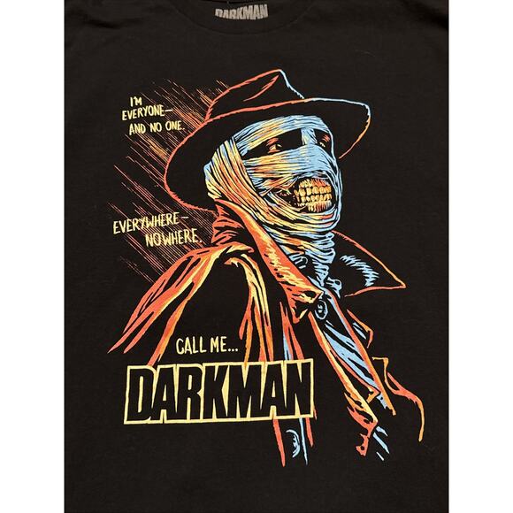 Loot Fright Lootwear Exclusive * Darkman * T-Shirt Size XL Black Halloween - Picture 3 of 8